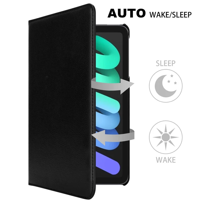 Cadorabo Tablet Hülle kompatibel mit Apple iPad MINI 6 (8.3 Zoll) Schutzhülle OHNE Auto Wake Up, mit Standfunktion und Gummiband Verschluss
