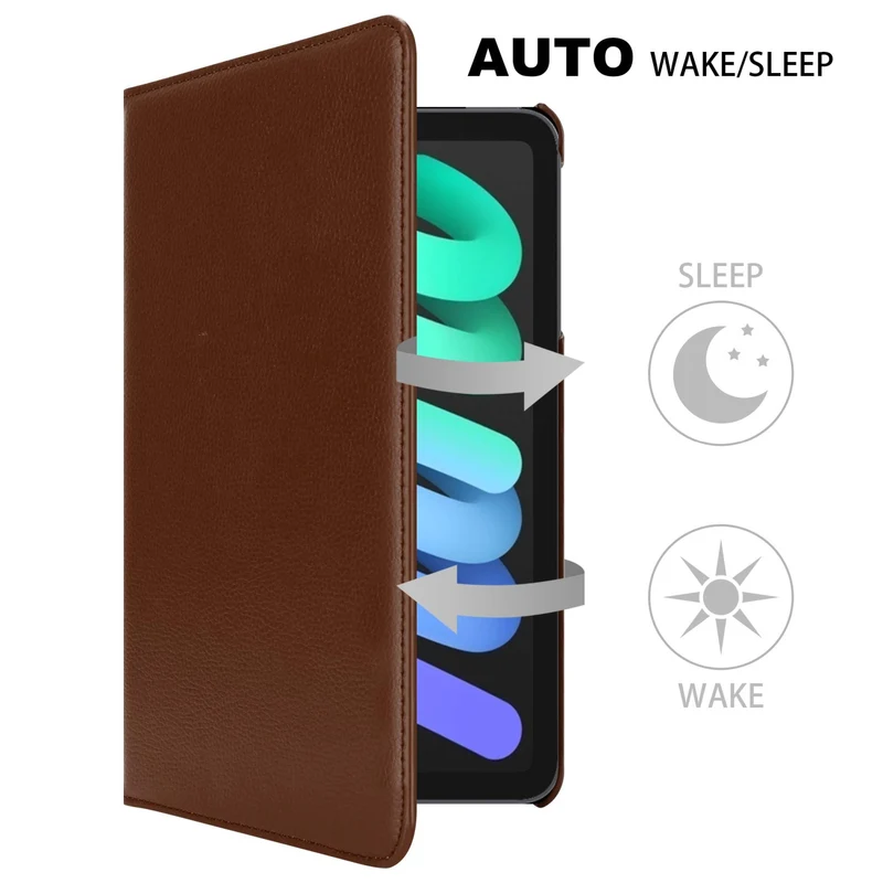 Cadorabo Tablet Hülle kompatibel mit Apple iPad MINI 6 (8.3 Zoll) Schutzhülle OHNE Auto Wake Up, mit Standfunktion und Gummiband Verschluss