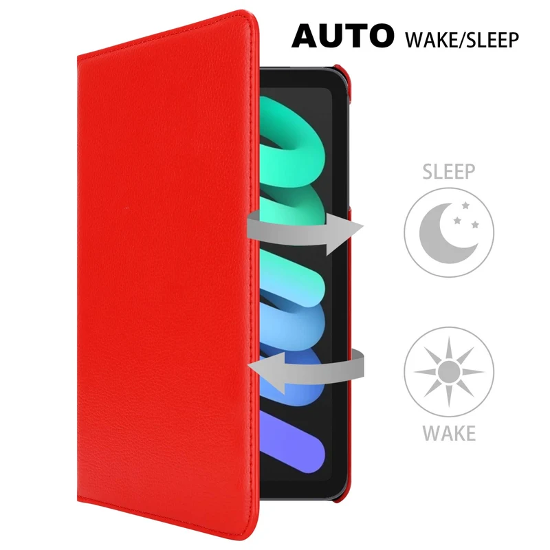 Cadorabo Tablet Hülle kompatibel mit Apple iPad MINI 6 (8.3 Zoll) Schutzhülle OHNE Auto Wake Up, mit Standfunktion und Gummiband Verschluss