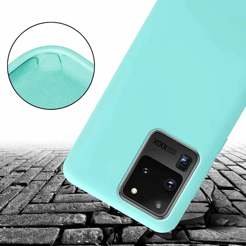 Cadorabo Handy Kette kompatibel mit Samsung Galaxy S20 ULTRA Silikon Schutzhülle mit längen verstellbaren Kordel Band
