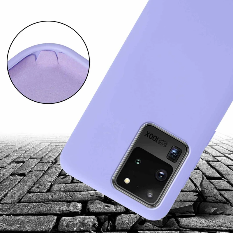 Cadorabo Handy Kette kompatibel mit Samsung Galaxy S20 ULTRA Silikon Schutzhülle mit längen verstellbaren Kordel Band