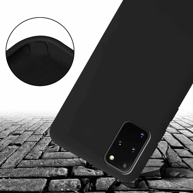 Cadorabo Handy Kette kompatibel mit Samsung Galaxy S20 PLUS Silikon Schutzhülle mit längen verstellbaren Kordel Band