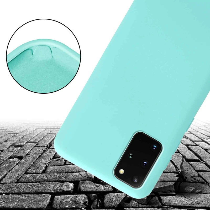 Cadorabo Handy Kette kompatibel mit Samsung Galaxy S20 PLUS Silikon Schutzhülle mit längen verstellbaren Kordel Band