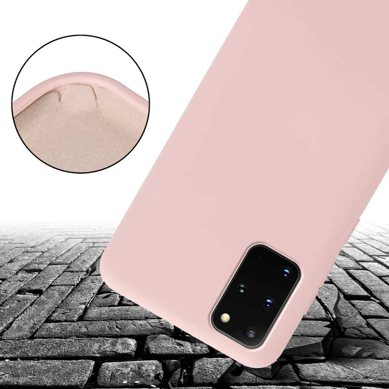 Cadorabo Handy Kette kompatibel mit Samsung Galaxy S20 PLUS Silikon Schutzhülle mit längen verstellbaren Kordel Band