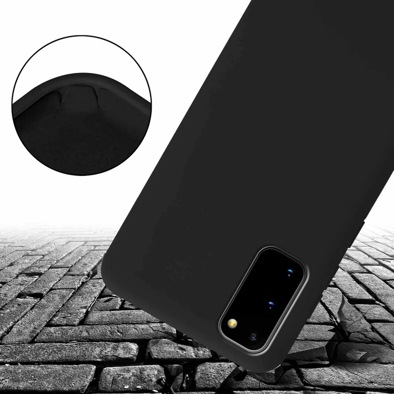 Cadorabo Handy Kette kompatibel mit Samsung Galaxy S20 Silikon Schutzhülle mit längen verstellbaren Kordel Band