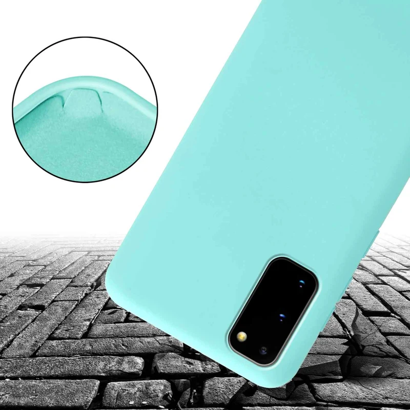 Cadorabo Handy Kette kompatibel mit Samsung Galaxy S20 Silikon Schutzhülle mit längen verstellbaren Kordel Band