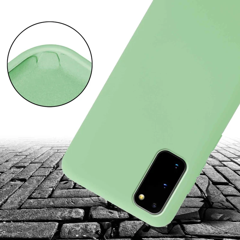 Cadorabo Handy Kette kompatibel mit Samsung Galaxy S20 Silikon Schutzhülle mit längen verstellbaren Kordel Band