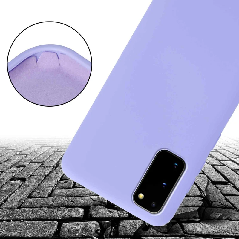 Cadorabo Handy Kette kompatibel mit Samsung Galaxy S20 Silikon Schutzhülle mit längen verstellbaren Kordel Band