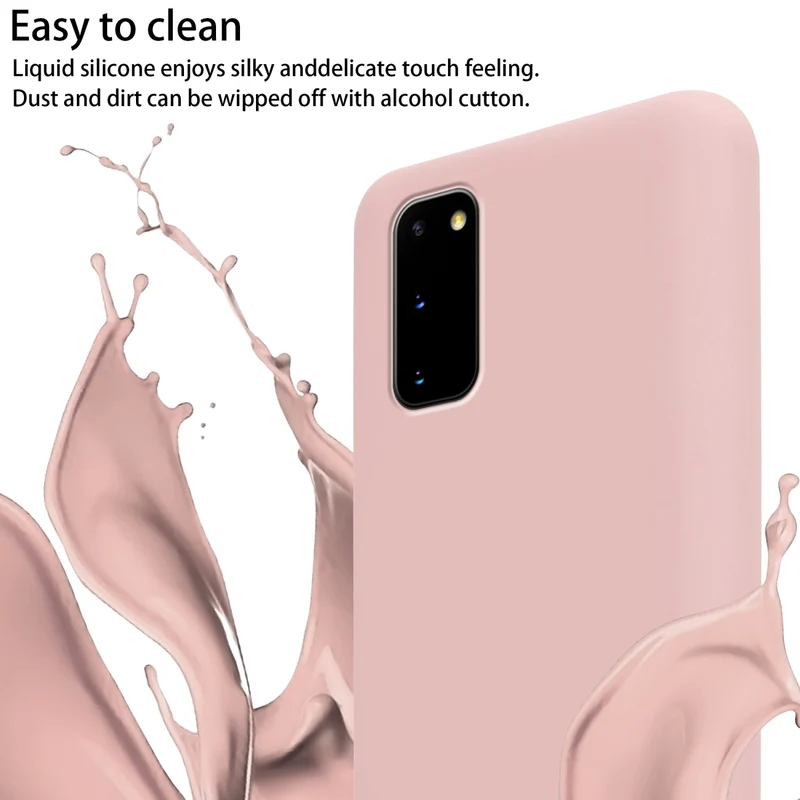 Cadorabo Handy Kette kompatibel mit Samsung Galaxy S20 Silikon Schutzhülle mit längen verstellbaren Kordel Band