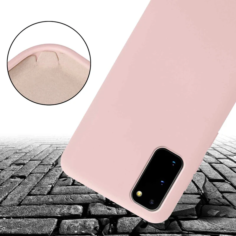 Cadorabo Handy Kette kompatibel mit Samsung Galaxy S20 Silikon Schutzhülle mit längen verstellbaren Kordel Band