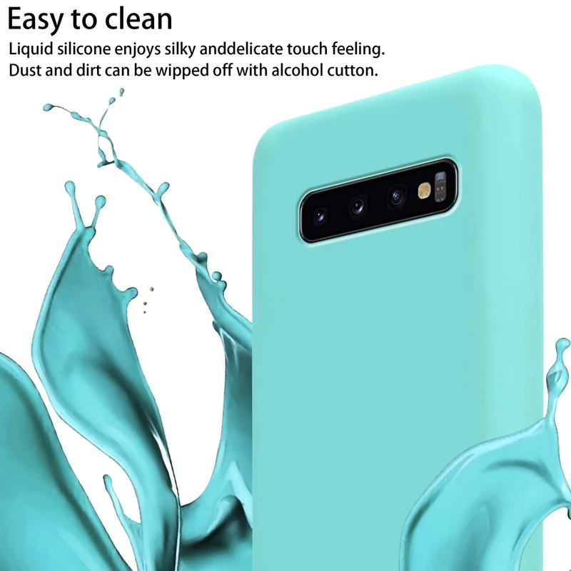 Cadorabo Handy Kette kompatibel mit Samsung Galaxy S10 PLUS Silikon Schutzhülle mit längen verstellbaren Kordel Band