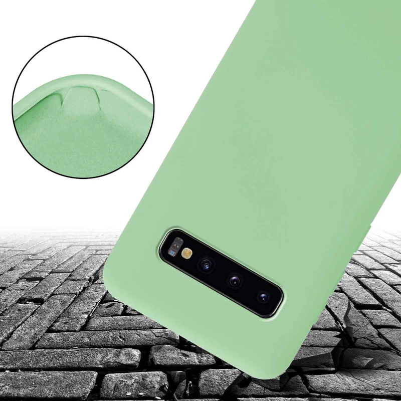 Cadorabo Handy Kette kompatibel mit Samsung Galaxy S10 PLUS Silikon Schutzhülle mit längen verstellbaren Kordel Band