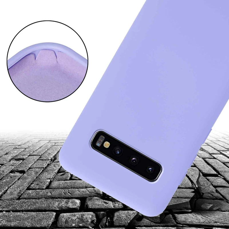 Cadorabo Handy Kette kompatibel mit Samsung Galaxy S10 PLUS Silikon Schutzhülle mit längen verstellbaren Kordel Band