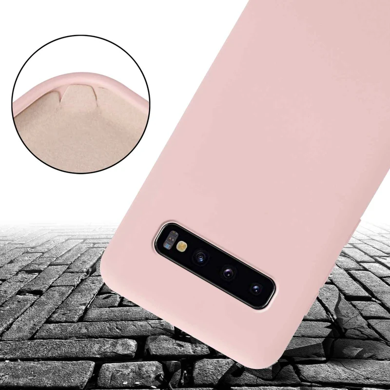Cadorabo Handy Kette kompatibel mit Samsung Galaxy S10 PLUS Silikon Schutzhülle mit längen verstellbaren Kordel Band