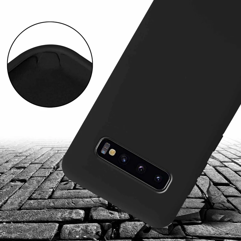 Cadorabo Handy Kette kompatibel mit Samsung Galaxy S10 4G Silikon Schutzhülle mit längen verstellbaren Kordel Band