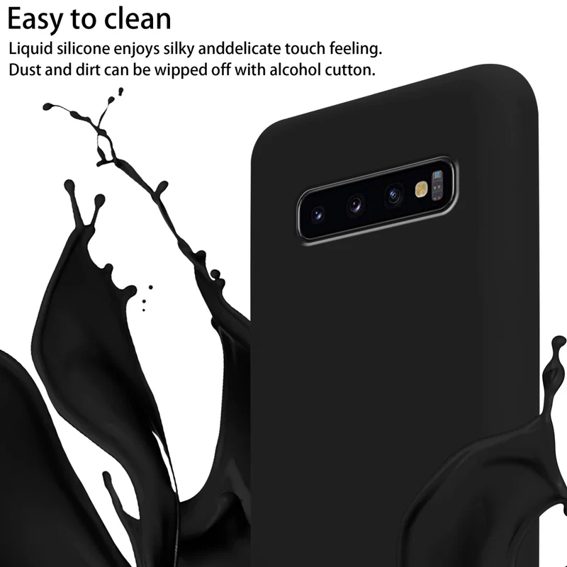 Cadorabo Handy Kette kompatibel mit Samsung Galaxy S10 4G Silikon Schutzhülle mit längen verstellbaren Kordel Band