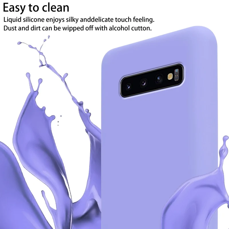 Cadorabo Handy Kette kompatibel mit Samsung Galaxy S10 4G Silikon Schutzhülle mit längen verstellbaren Kordel Band