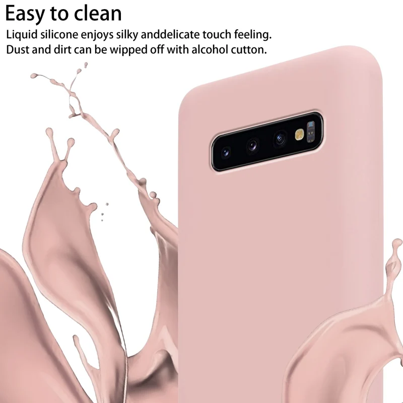 Cadorabo Handy Kette kompatibel mit Samsung Galaxy S10 4G Silikon Schutzhülle mit längen verstellbaren Kordel Band