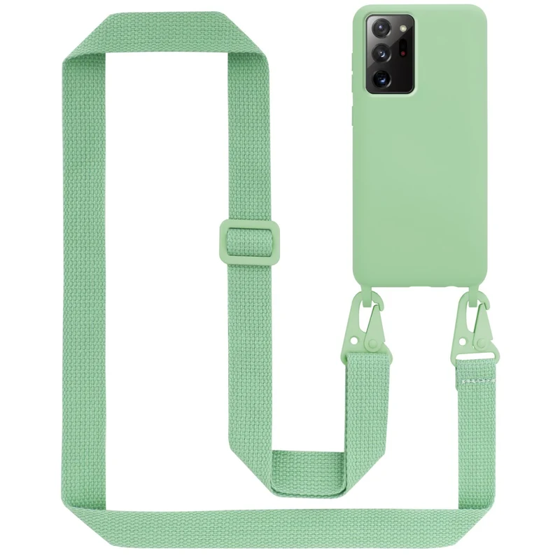 Cadorabo Handy Kette kompatibel mit Samsung Galaxy NOTE 20 PLUS Silikon Schutzhülle mit längen verstellbaren Kordel Band