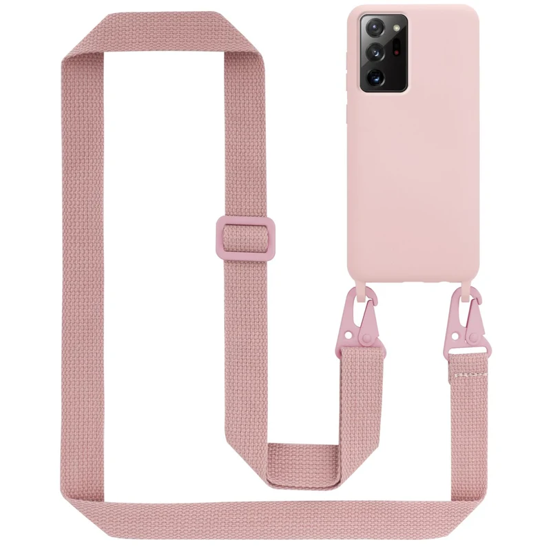 Cadorabo Handy Kette kompatibel mit Samsung Galaxy NOTE 20 PLUS Silikon Schutzhülle mit längen verstellbaren Kordel Band