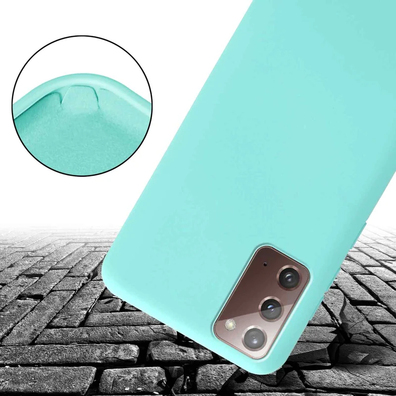 Cadorabo Handy Kette kompatibel mit Samsung Galaxy NOTE 20 Silikon Schutzhülle mit längen verstellbaren Kordel Band