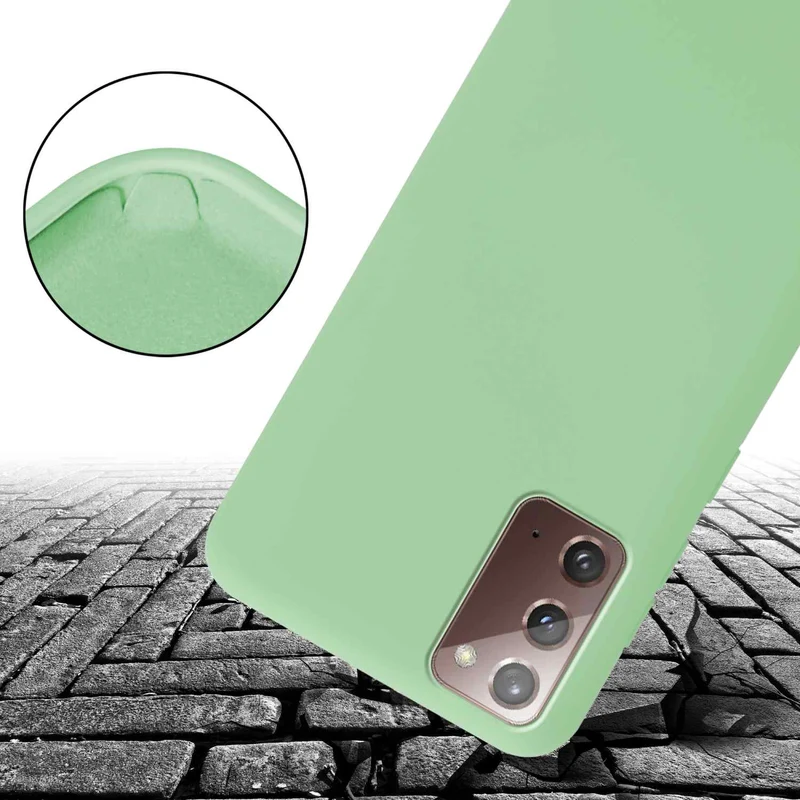 Cadorabo Handy Kette kompatibel mit Samsung Galaxy NOTE 20 Silikon Schutzhülle mit längen verstellbaren Kordel Band