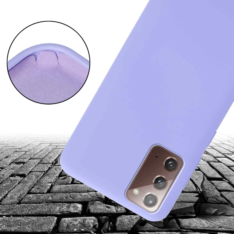 Cadorabo Handy Kette kompatibel mit Samsung Galaxy NOTE 20 Silikon Schutzhülle mit längen verstellbaren Kordel Band