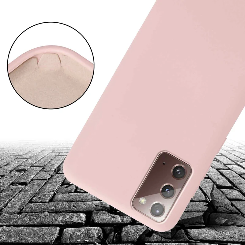 Cadorabo Handy Kette kompatibel mit Samsung Galaxy NOTE 20 Silikon Schutzhülle mit längen verstellbaren Kordel Band