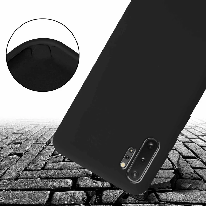 Cadorabo Handy Kette kompatibel mit Samsung Galaxy NOTE 10 PLUS Silikon Schutzhülle mit längen verstellbaren Kordel Band