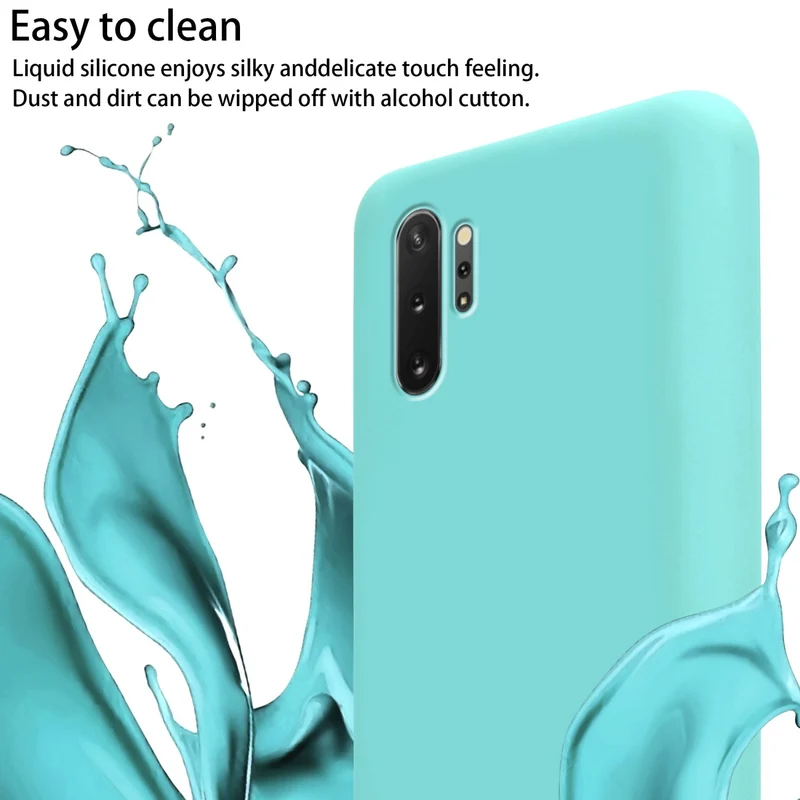 Cadorabo Handy Kette kompatibel mit Samsung Galaxy NOTE 10 PLUS Silikon Schutzhülle mit längen verstellbaren Kordel Band