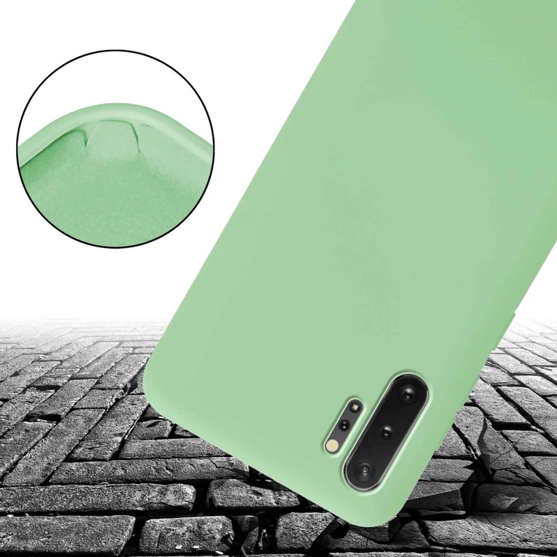 Cadorabo Handy Kette kompatibel mit Samsung Galaxy NOTE 10 PLUS Silikon Schutzhülle mit längen verstellbaren Kordel Band