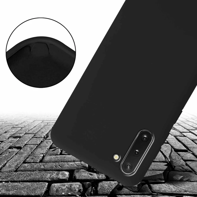 Cadorabo Handy Kette kompatibel mit Samsung Galaxy NOTE 10 Silikon Schutzhülle mit längen verstellbaren Kordel Band