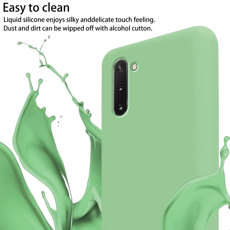 Cadorabo Handy Kette kompatibel mit Samsung Galaxy NOTE 10 Silikon Schutzhülle mit längen verstellbaren Kordel Band