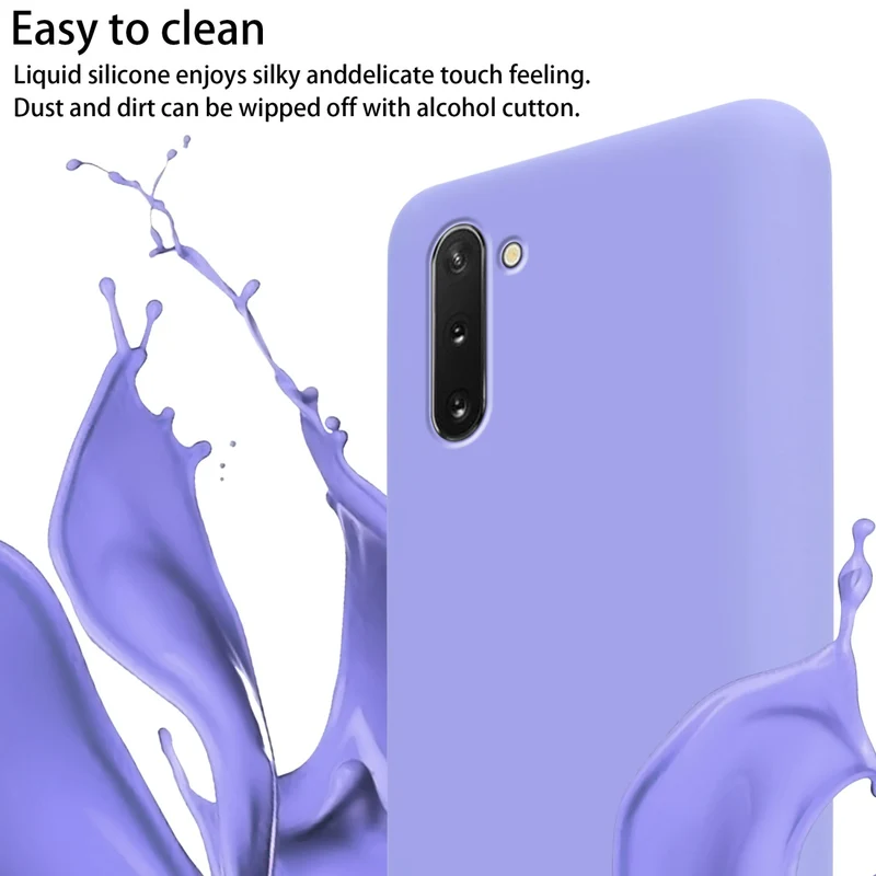 Cadorabo Handy Kette kompatibel mit Samsung Galaxy NOTE 10 Silikon Schutzhülle mit längen verstellbaren Kordel Band