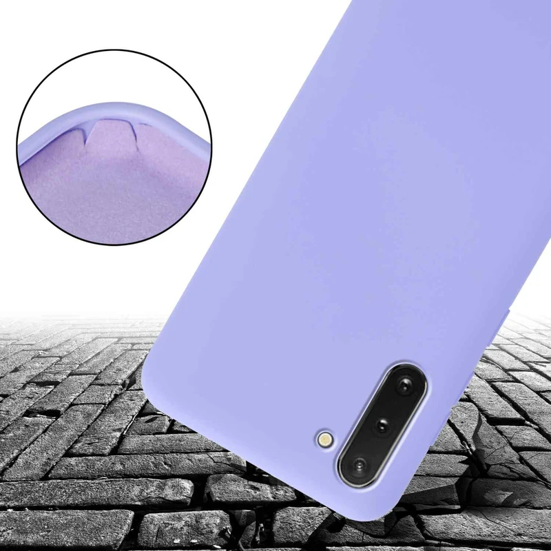 Cadorabo Handy Kette kompatibel mit Samsung Galaxy NOTE 10 Silikon Schutzhülle mit längen verstellbaren Kordel Band