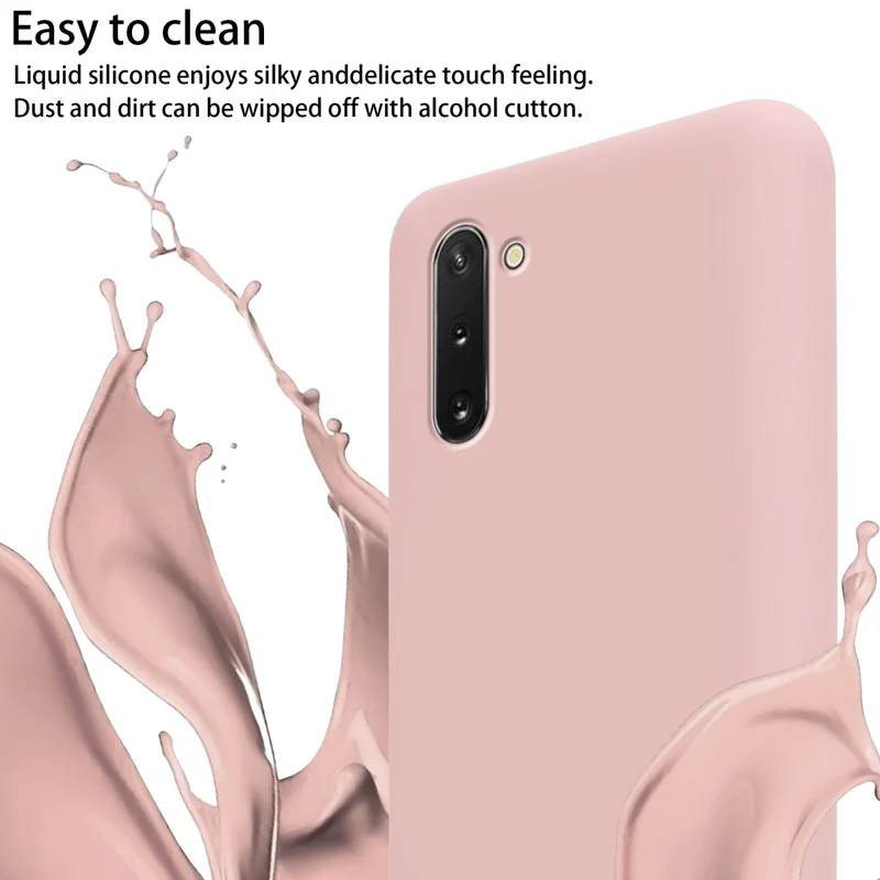 Cadorabo Handy Kette kompatibel mit Samsung Galaxy NOTE 10 Silikon Schutzhülle mit längen verstellbaren Kordel Band