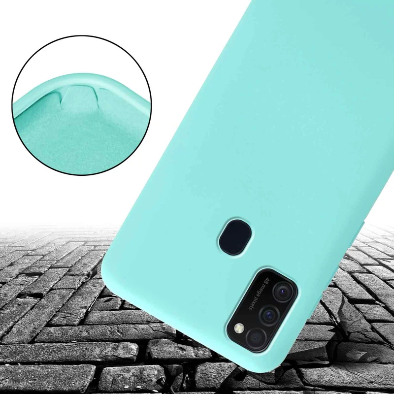 Cadorabo Handy Kette kompatibel mit Samsung Galaxy M21 / M30s Silikon Schutzhülle mit längen verstellbaren Kordel Band