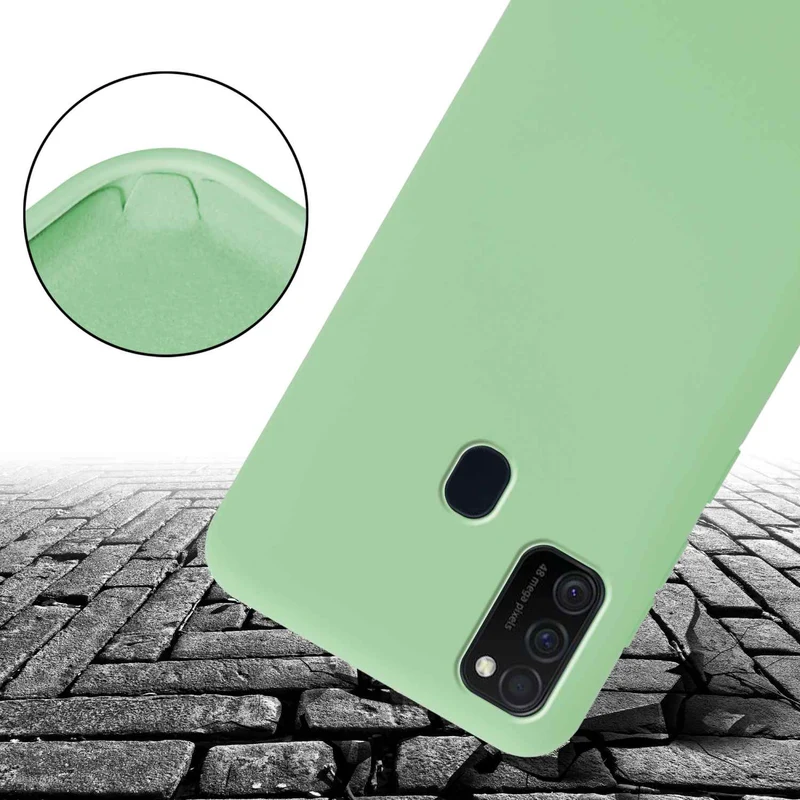 Cadorabo Handy Kette kompatibel mit Samsung Galaxy M21 / M30s Silikon Schutzhülle mit längen verstellbaren Kordel Band