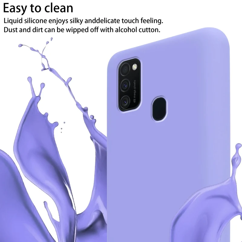 Cadorabo Handy Kette kompatibel mit Samsung Galaxy M21 / M30s Silikon Schutzhülle mit längen verstellbaren Kordel Band