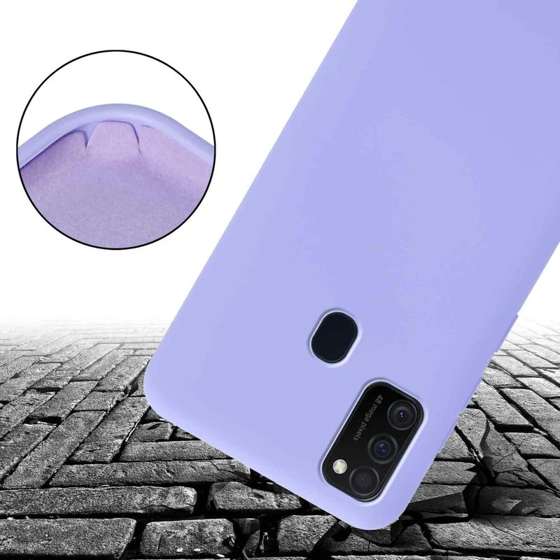 Cadorabo Handy Kette kompatibel mit Samsung Galaxy M21 / M30s Silikon Schutzhülle mit längen verstellbaren Kordel Band