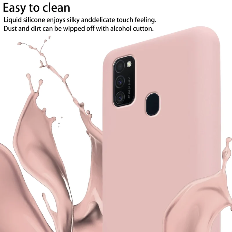 Cadorabo Handy Kette kompatibel mit Samsung Galaxy M21 / M30s Silikon Schutzhülle mit längen verstellbaren Kordel Band