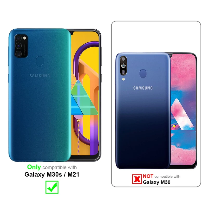 Cadorabo Handy Kette kompatibel mit Samsung Galaxy M21 / M30s Silikon Schutzhülle mit längen verstellbaren Kordel Band