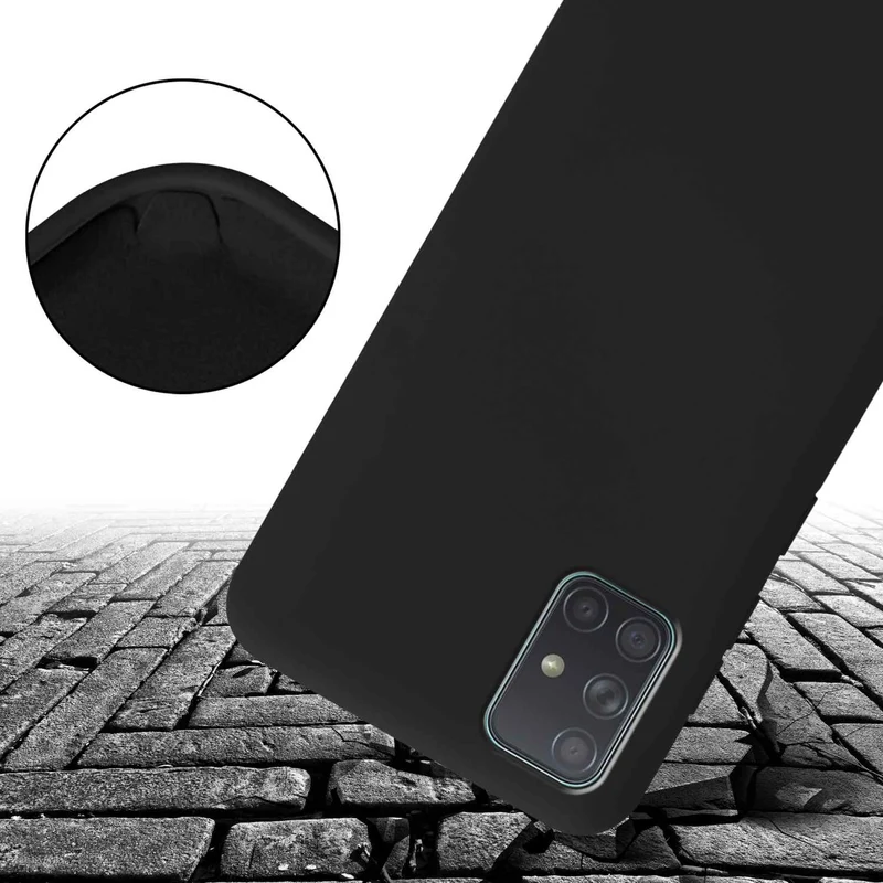 Cadorabo Handy Kette kompatibel mit Samsung Galaxy A71 4G Silikon Schutzhülle mit längen verstellbaren Kordel Band
