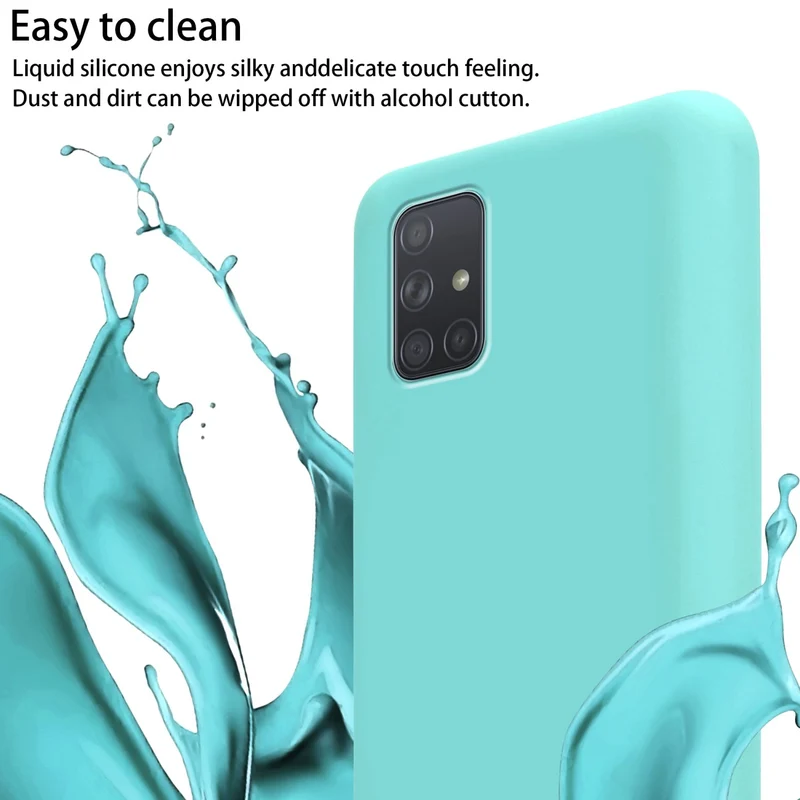 Cadorabo Handy Kette kompatibel mit Samsung Galaxy A71 4G Silikon Schutzhülle mit längen verstellbaren Kordel Band