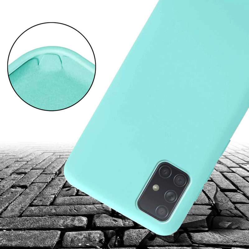 Cadorabo Handy Kette kompatibel mit Samsung Galaxy A71 4G Silikon Schutzhülle mit längen verstellbaren Kordel Band