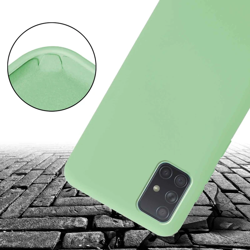 Cadorabo Handy Kette kompatibel mit Samsung Galaxy A71 4G Silikon Schutzhülle mit längen verstellbaren Kordel Band