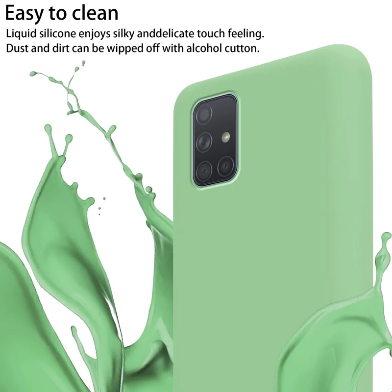 Cadorabo Handy Kette kompatibel mit Samsung Galaxy A71 4G Silikon Schutzhülle mit längen verstellbaren Kordel Band