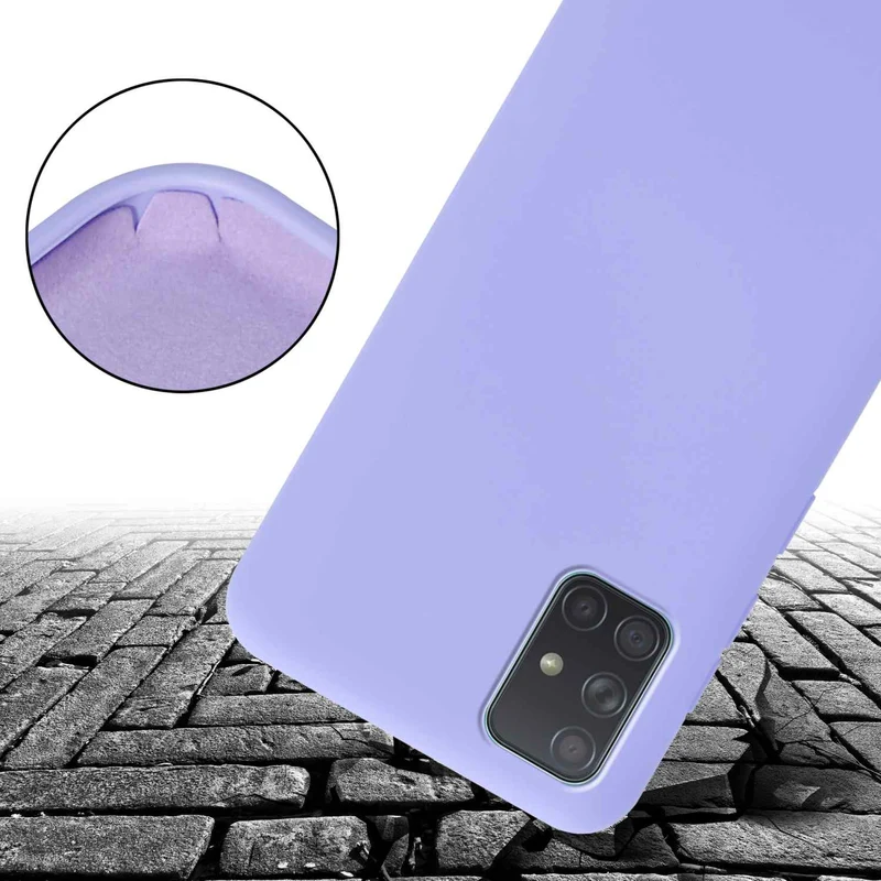 Cadorabo Handy Kette kompatibel mit Samsung Galaxy A71 4G Silikon Schutzhülle mit längen verstellbaren Kordel Band