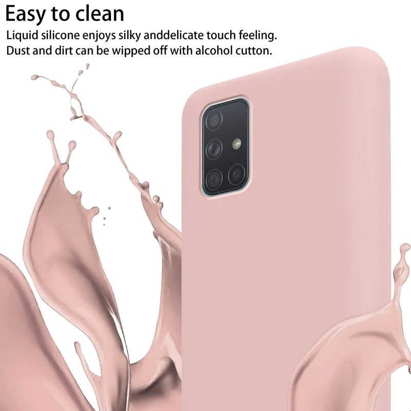 Cadorabo Handy Kette kompatibel mit Samsung Galaxy A71 4G Silikon Schutzhülle mit längen verstellbaren Kordel Band