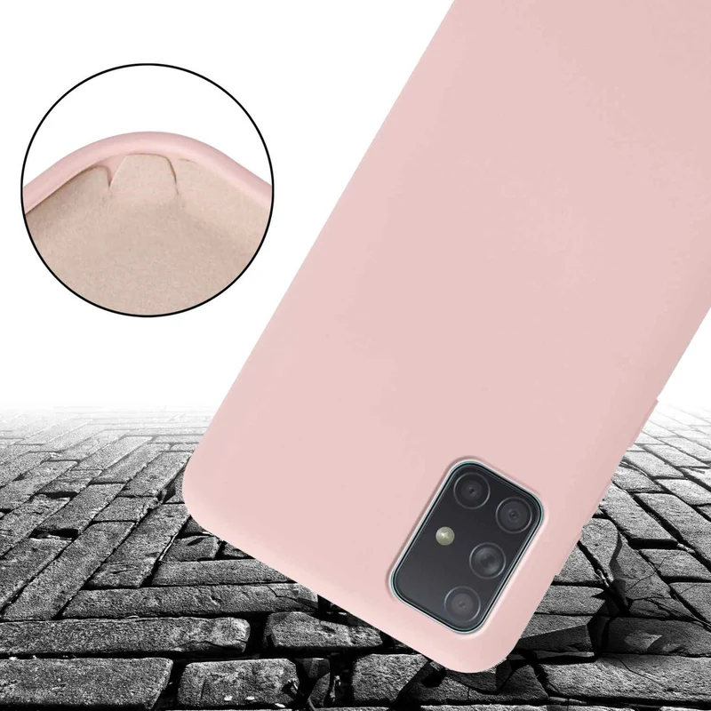 Cadorabo Handy Kette kompatibel mit Samsung Galaxy A71 4G Silikon Schutzhülle mit längen verstellbaren Kordel Band